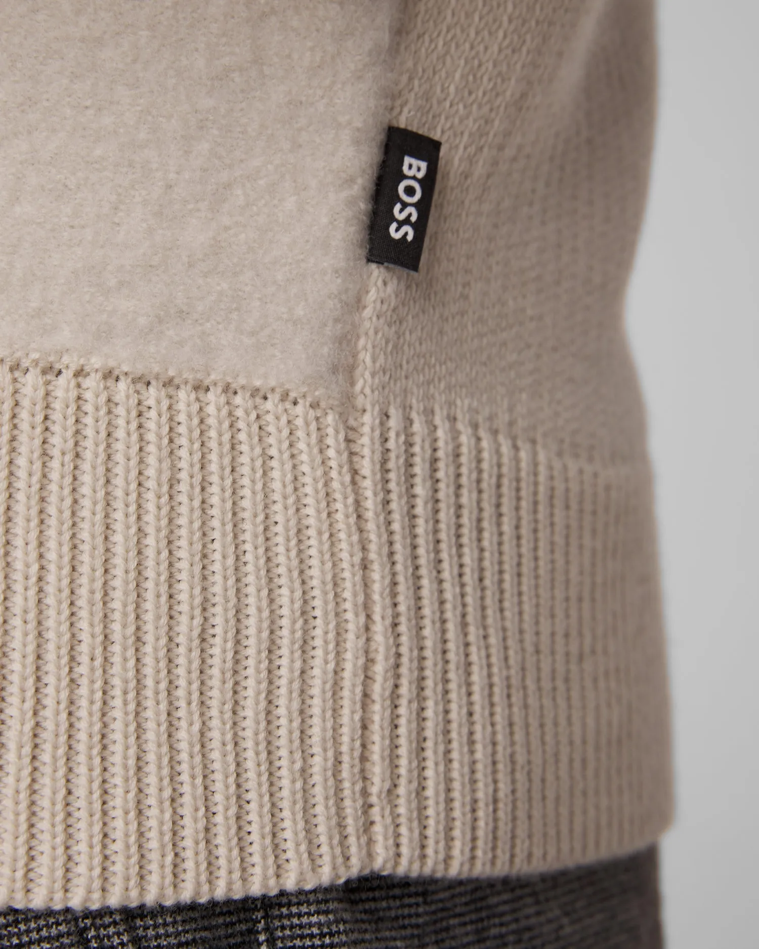 Men’s beige woolen sweater Hugo Boss H-Ematero 50526864-131