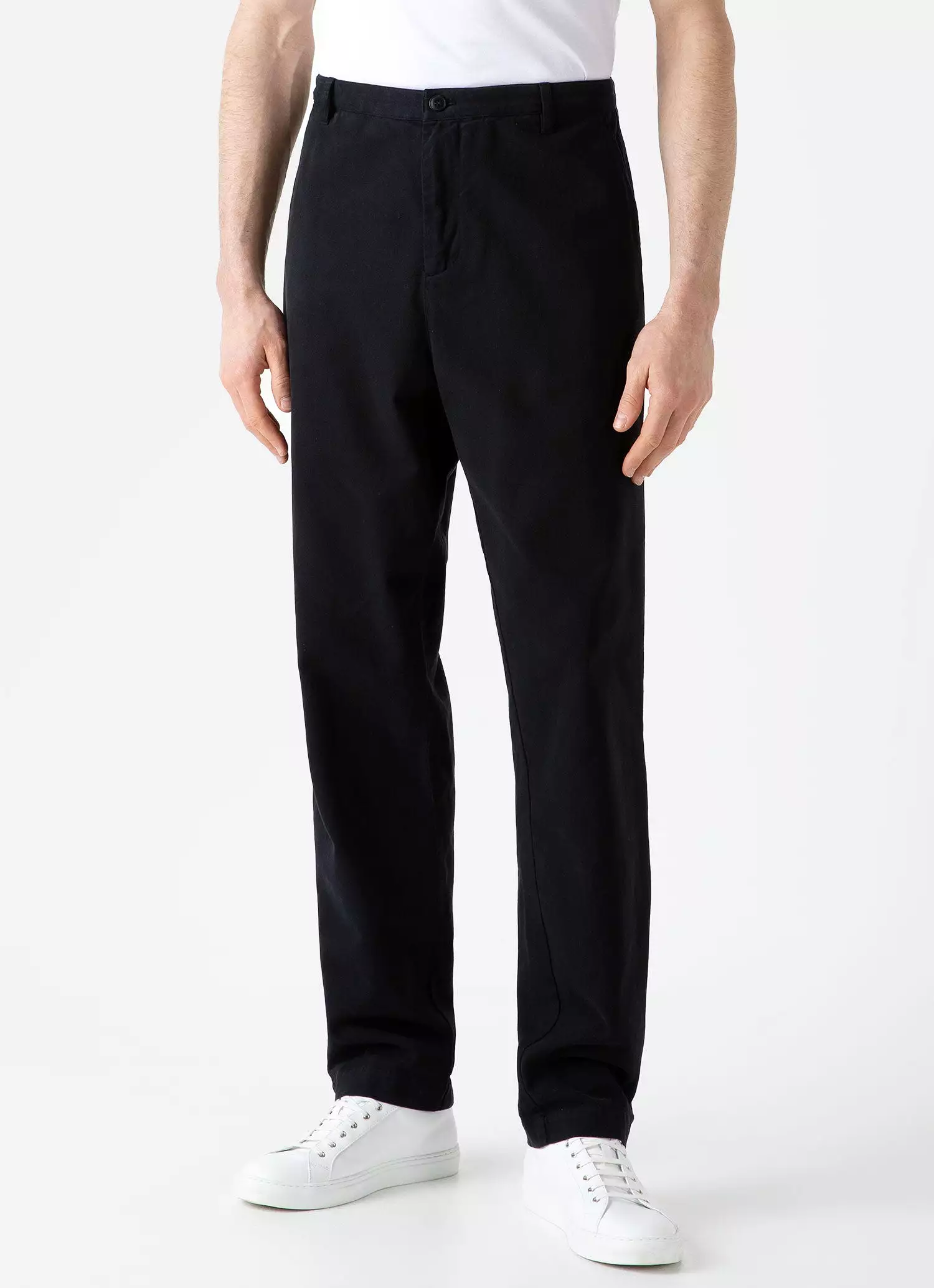 Men's Brushed Cotton Chore Trouser in Black