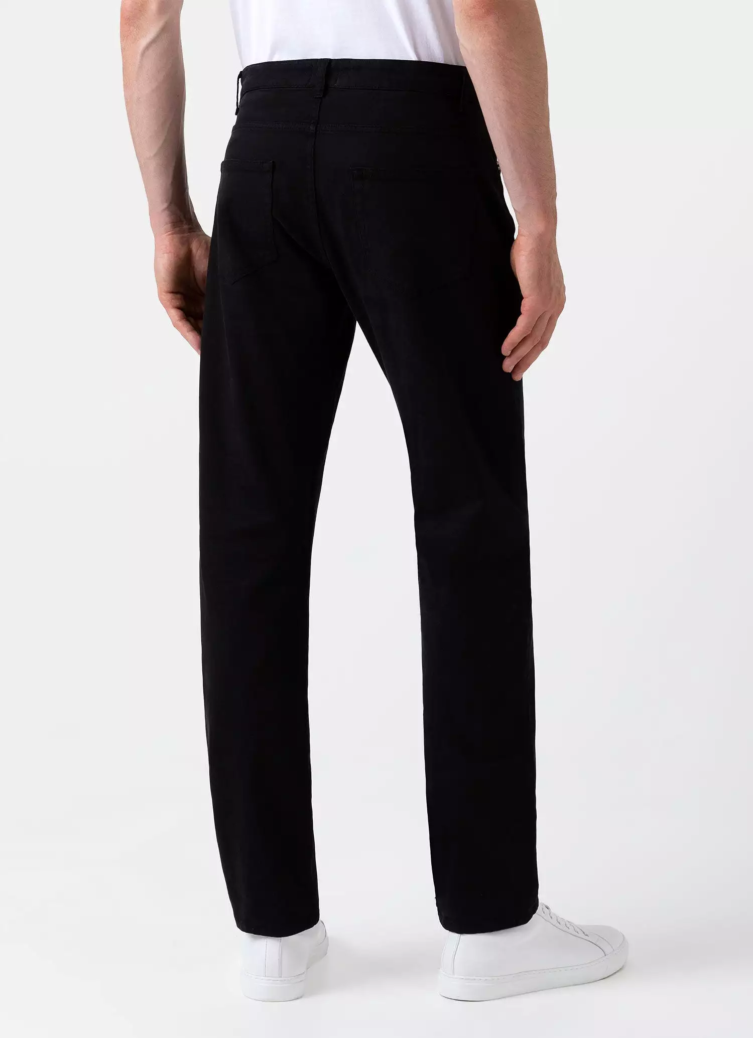 Men's Cotton Drill 5 Pocket Trouser in Black