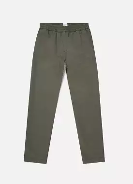 Men's Cotton Linen Drawstring Trouser in Khaki