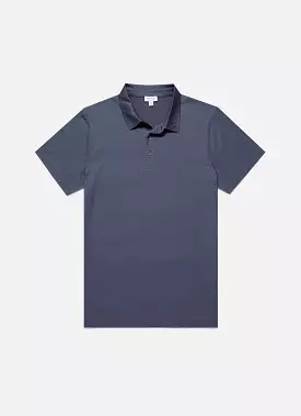 Men's Jersey Classic Polo Shirt in Slate Blue