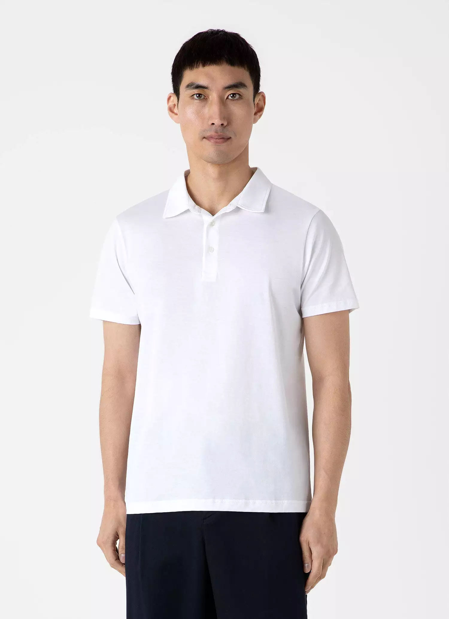 Men's Jersey Classic Polo Shirt in White