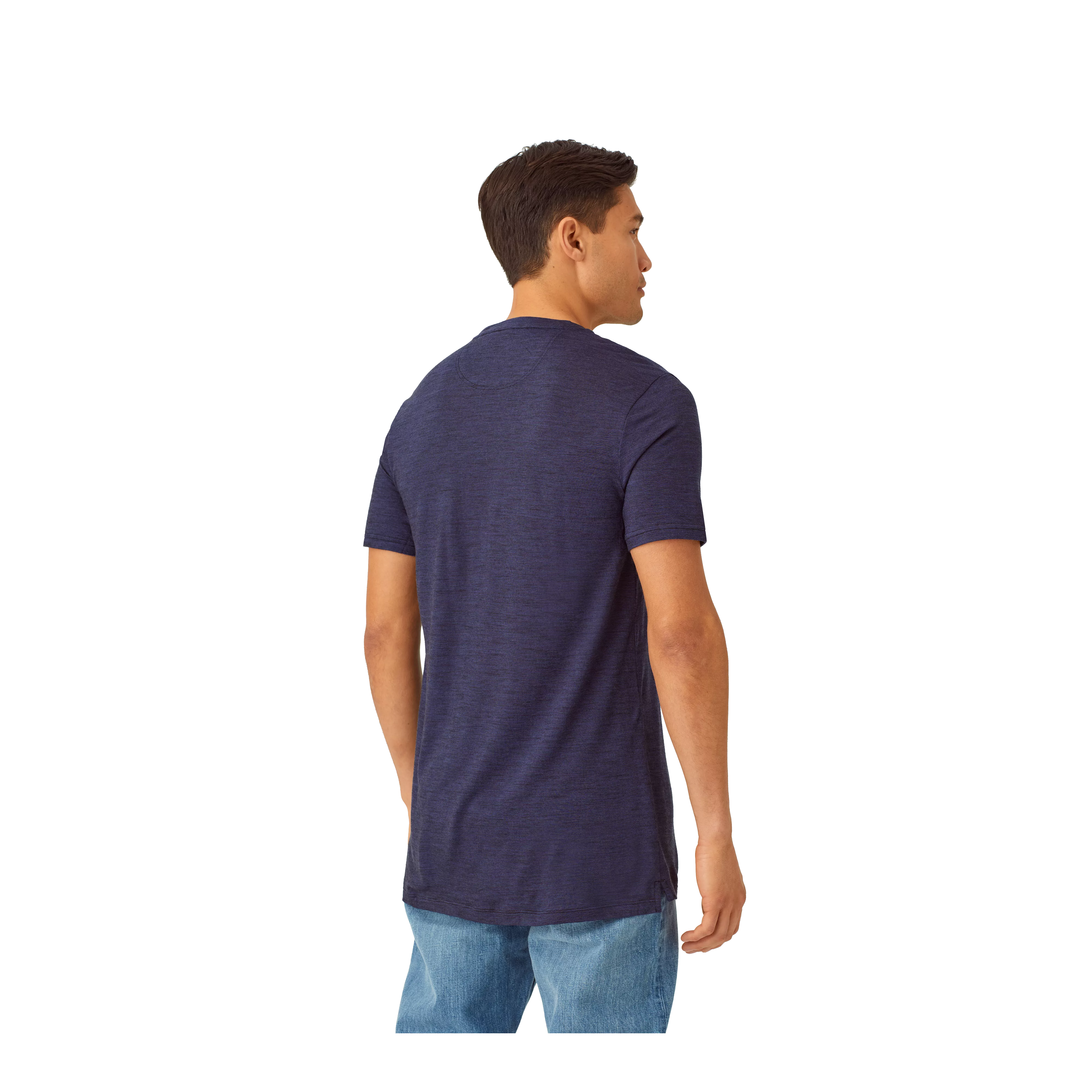 Men's Merino Wool Blend Crew Neck T-Shirt