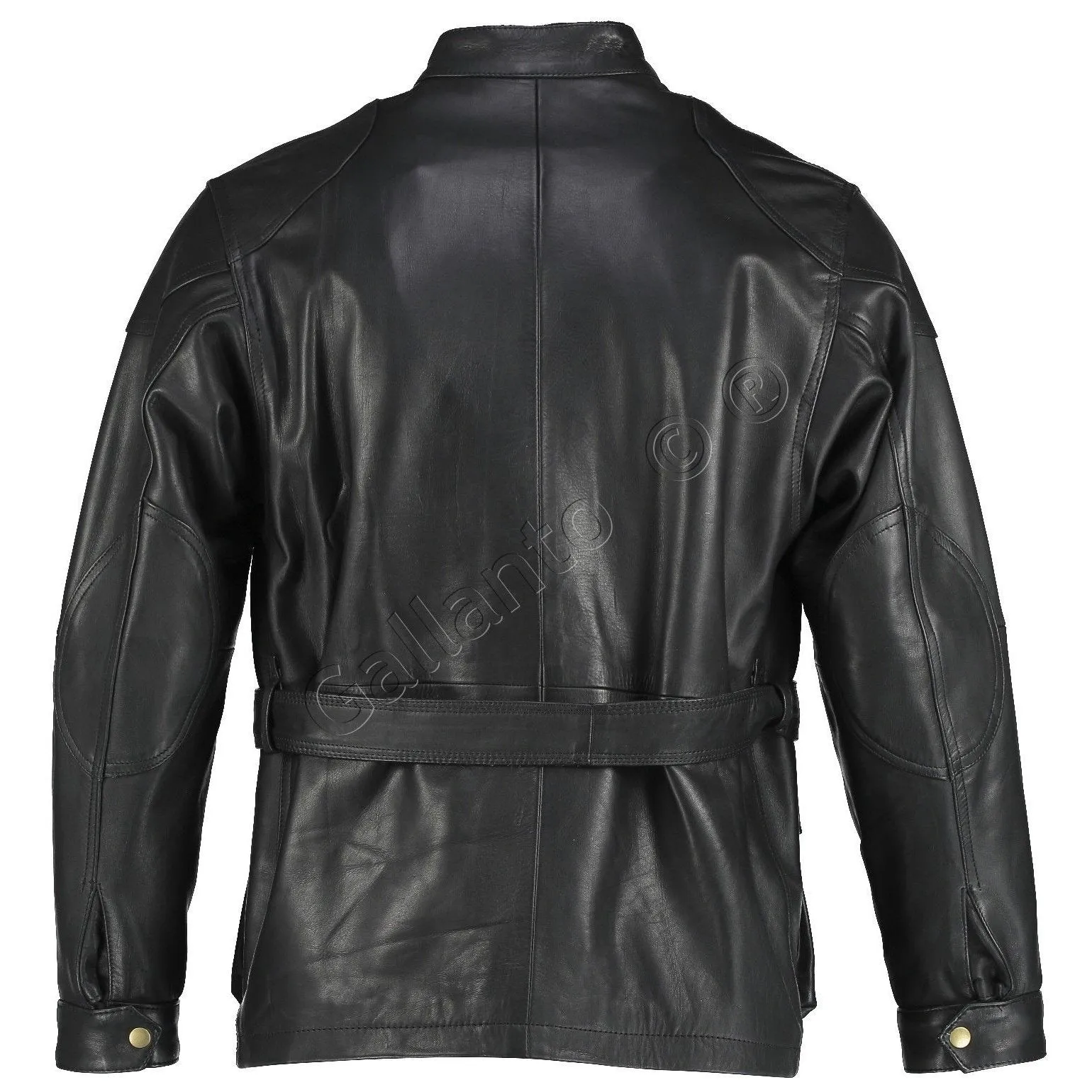 Men's Premium Brown Benjamin Button Long Leather Jacket