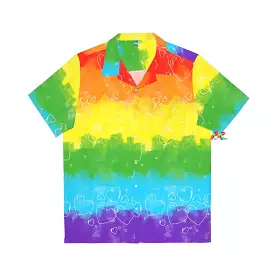 Men's Pride Hearts Hawaiian Shirt