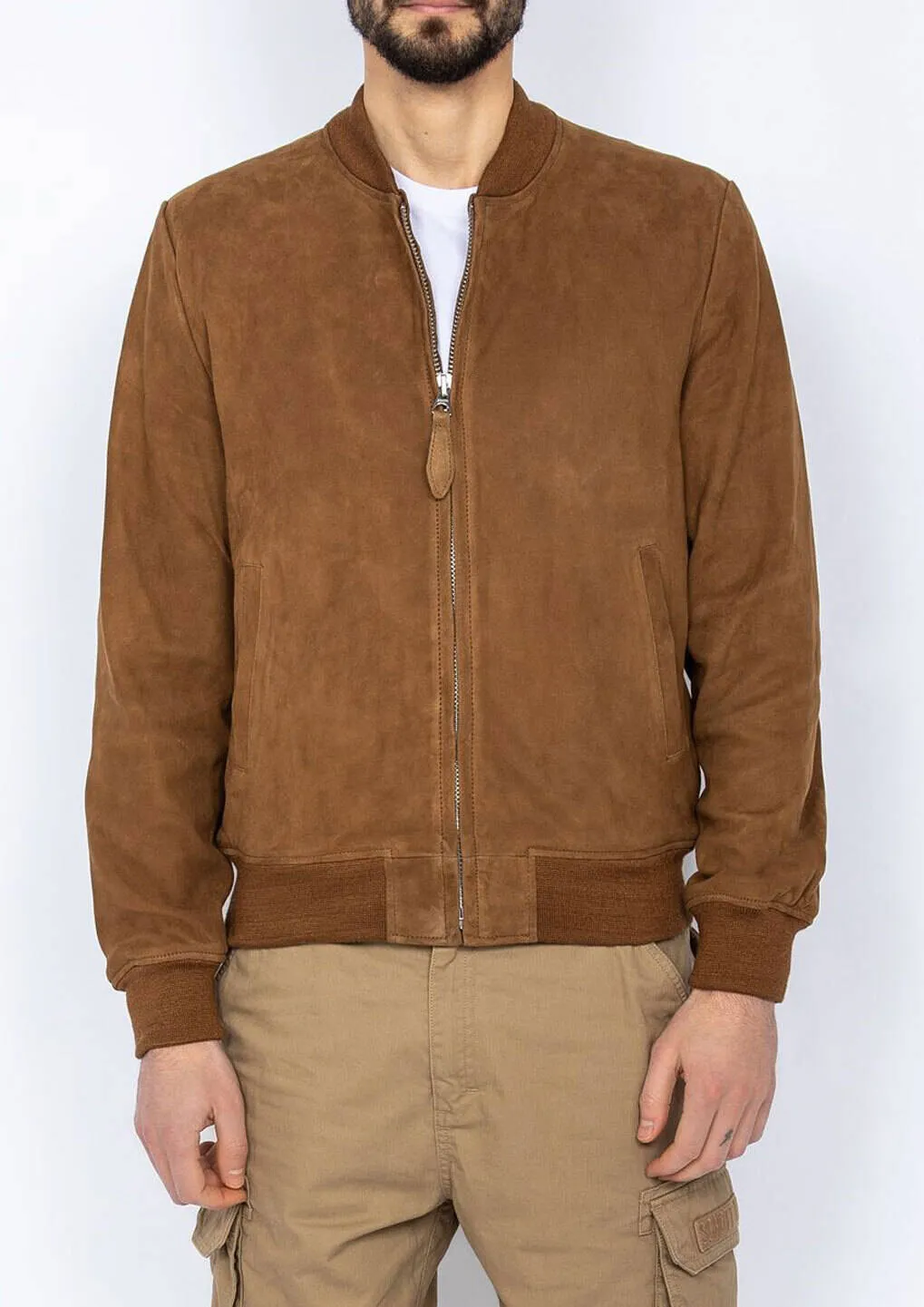 Men's rust schott lc 300 leather jacket