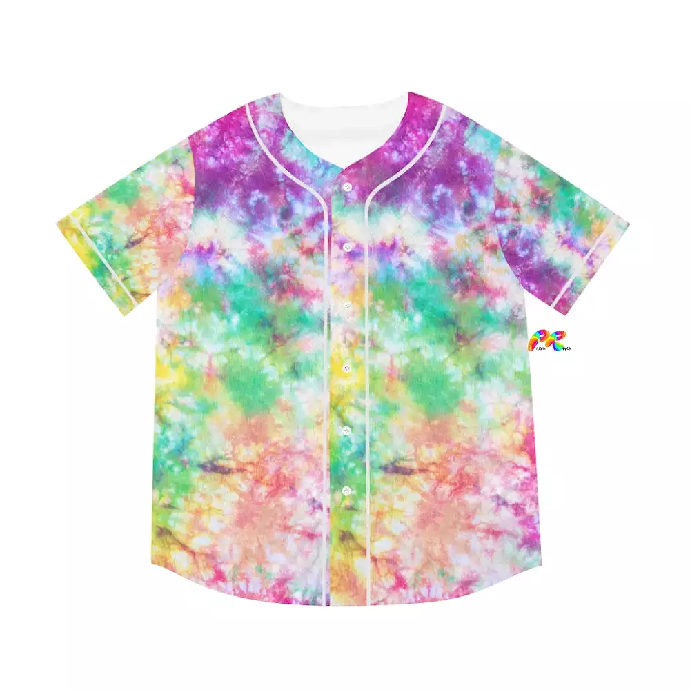 Men's Tie-Dye Festival Baseball Jersey