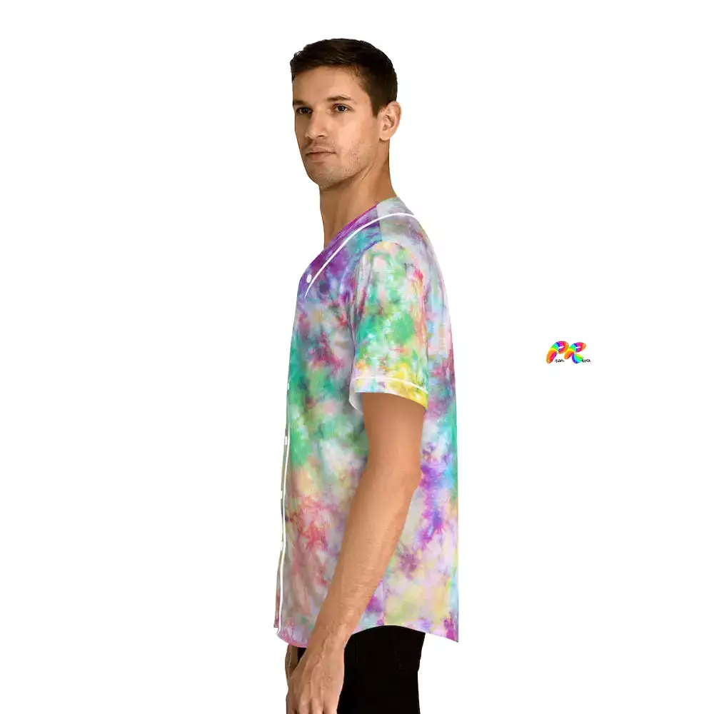 Men's Tie-Dye Festival Baseball Jersey