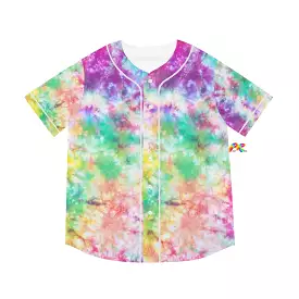 Men's Tie-Dye Festival Baseball Jersey