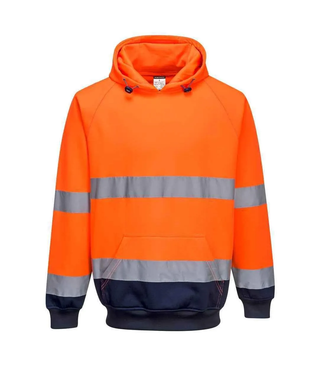 Mens two tone high-vis hoodie orange/navy Portwest