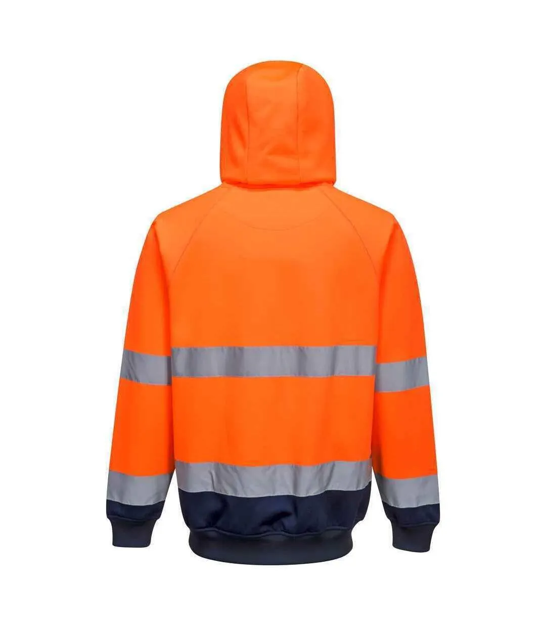 Mens two tone high-vis hoodie orange/navy Portwest