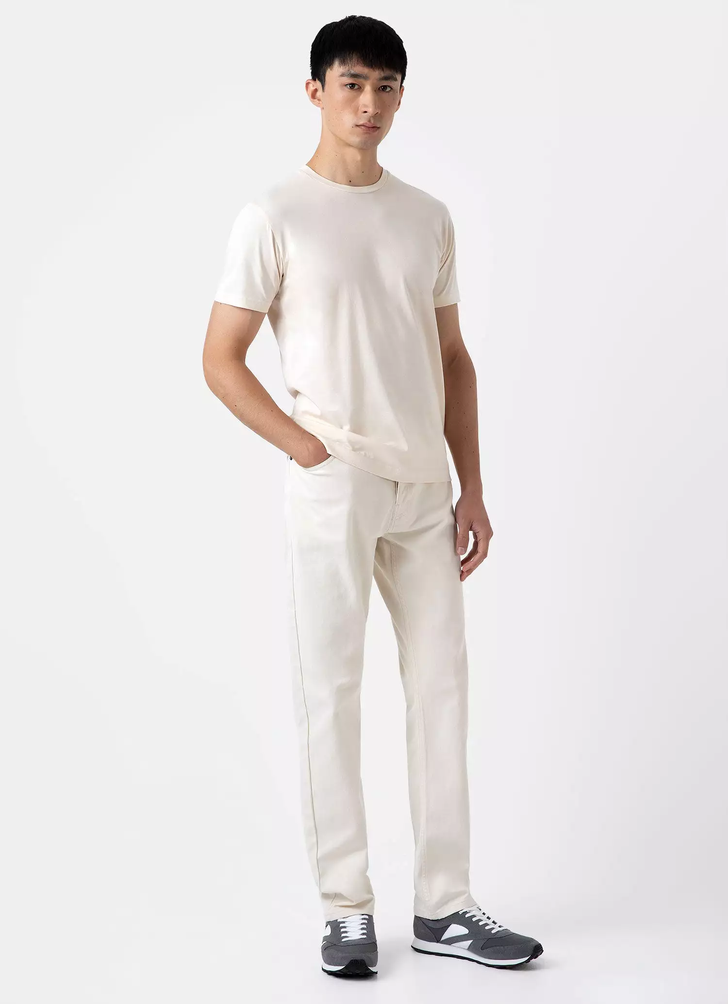 Men's Undyed 5 Pocket Trouser in Undyed