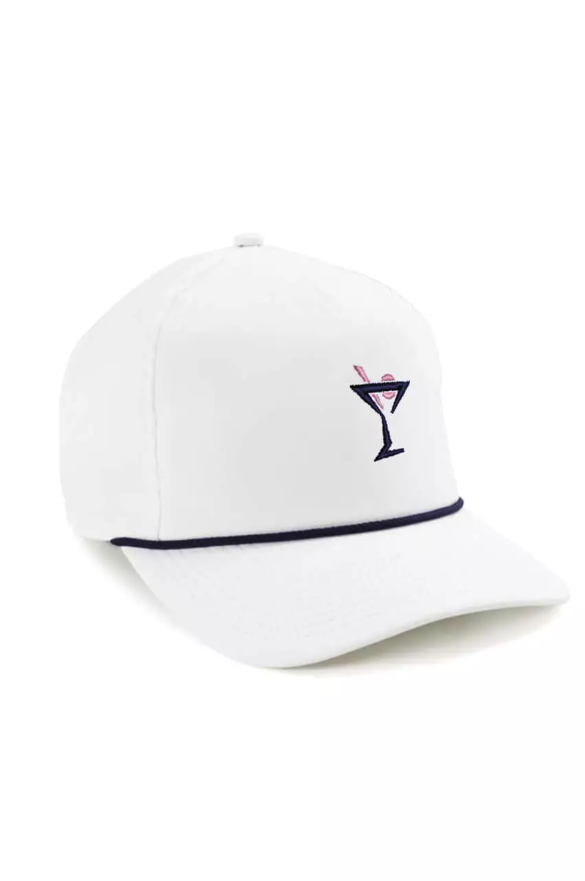 Men's White Performance Rope Hat