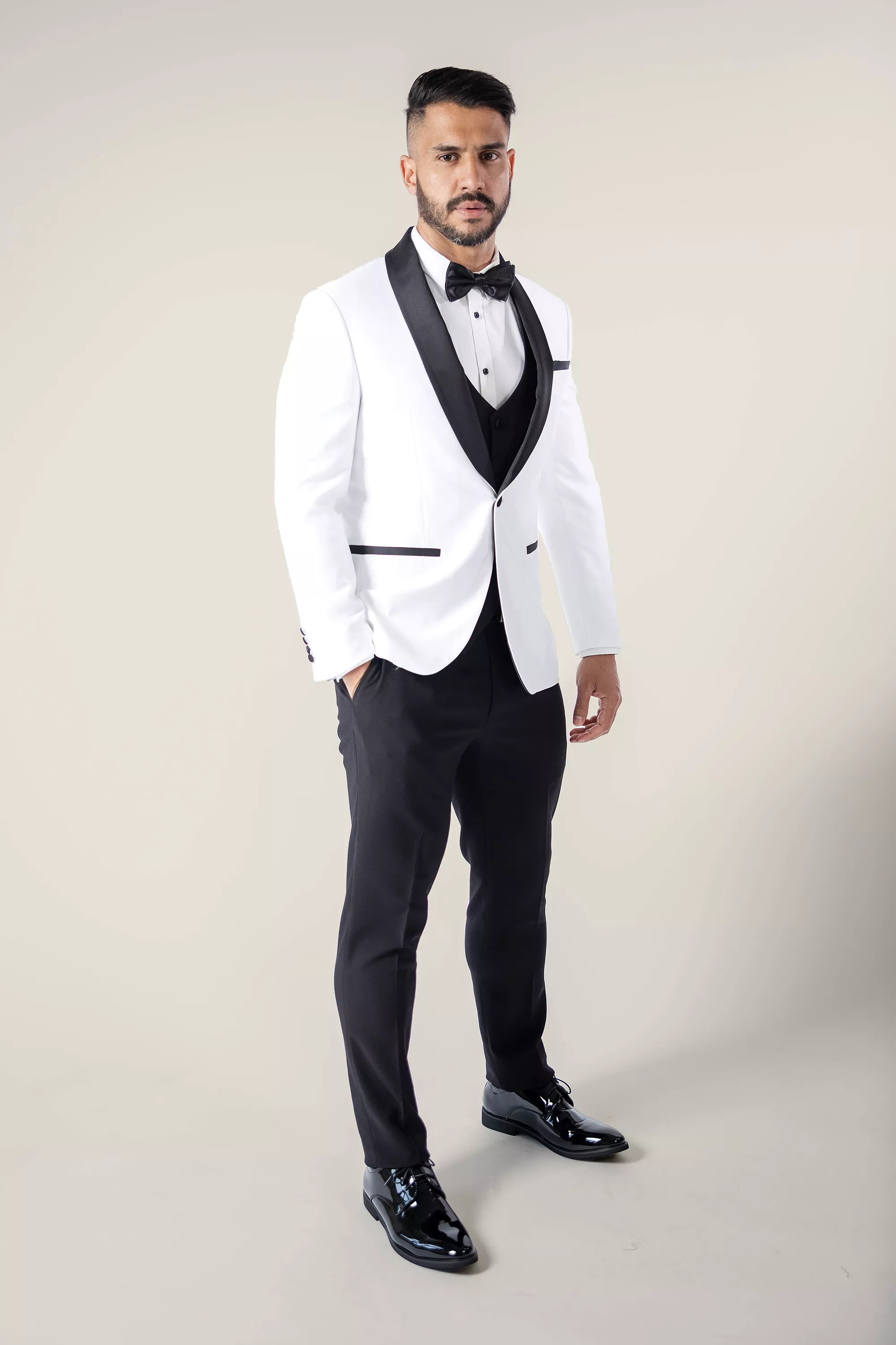 Men's White Tuxedo Jacket