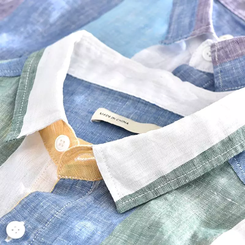 Minimalist Style Linen Shirt For Men