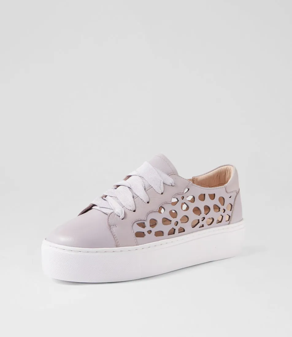 MOLLINI Caisey Lilac Leather Sneakers