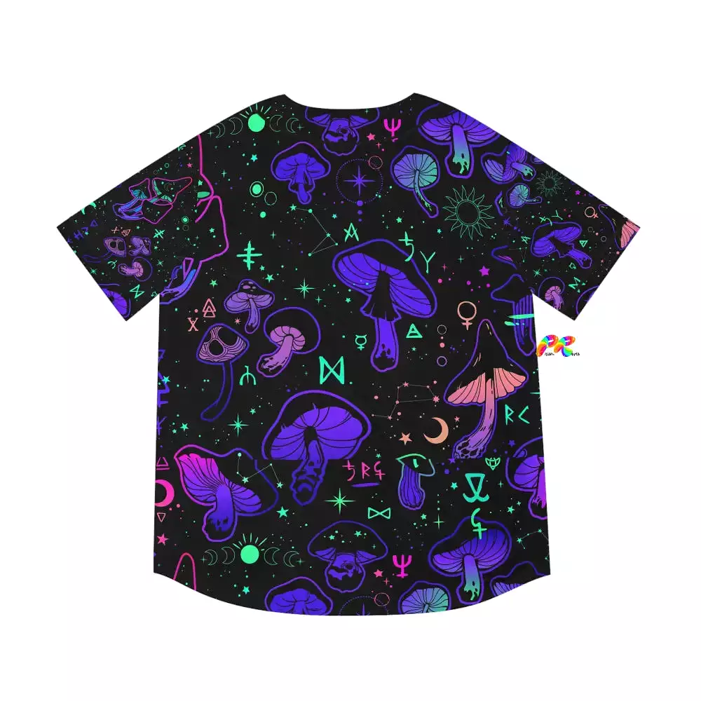 Mushroom Cult Men's Rave Baseball Jersey