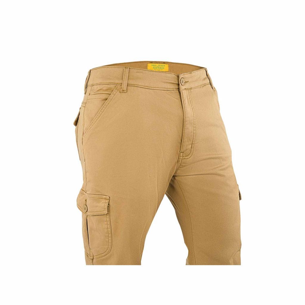 NEO MEN MOTO TWILL CARGO TROUSER REINFORCED WITH ARAMID – BROWN