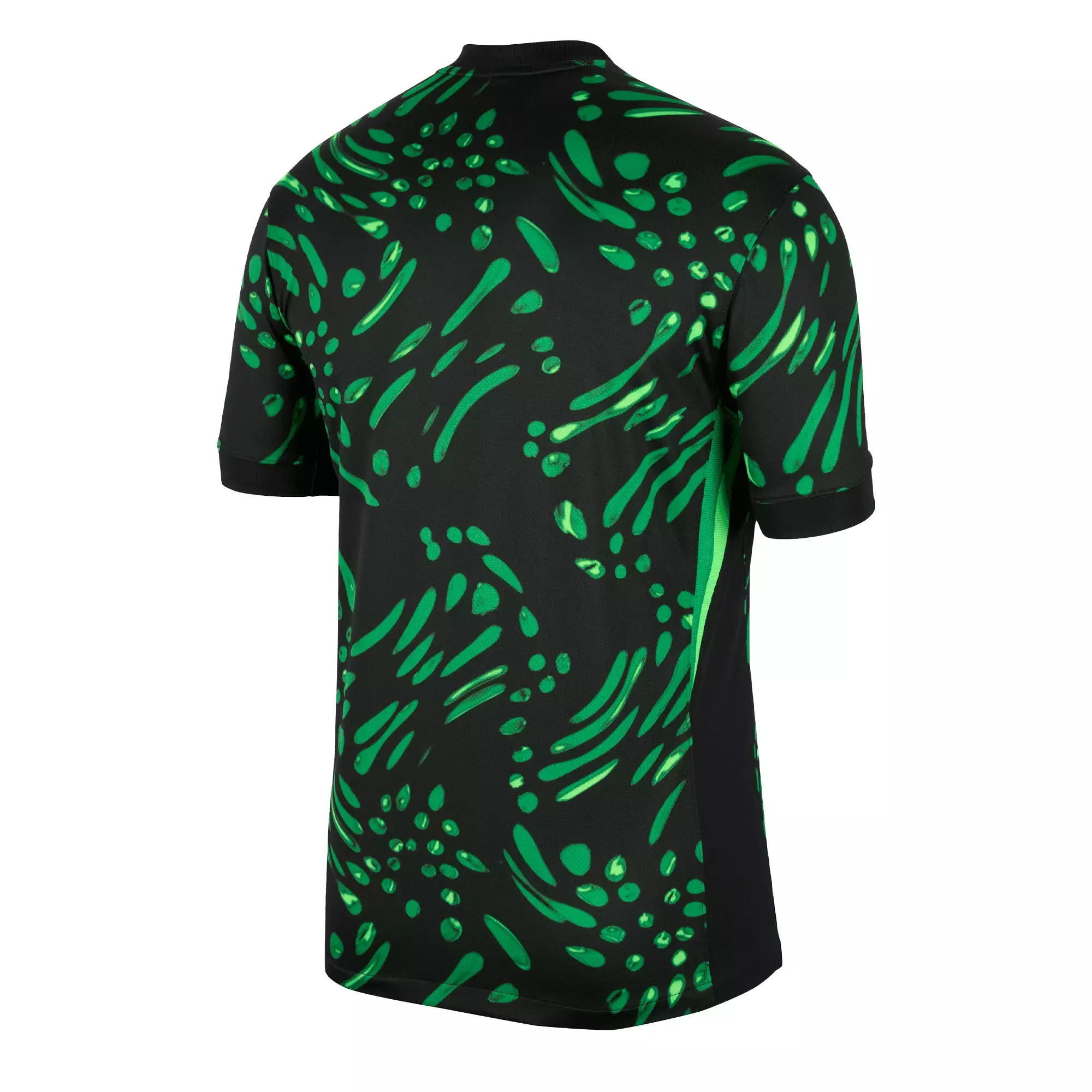 Nike Men's Nigeria 2024/25 Away Jersey Black/Lucky Green