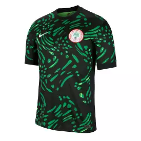 Nike Men's Nigeria 2024/25 Away Jersey Black/Lucky Green