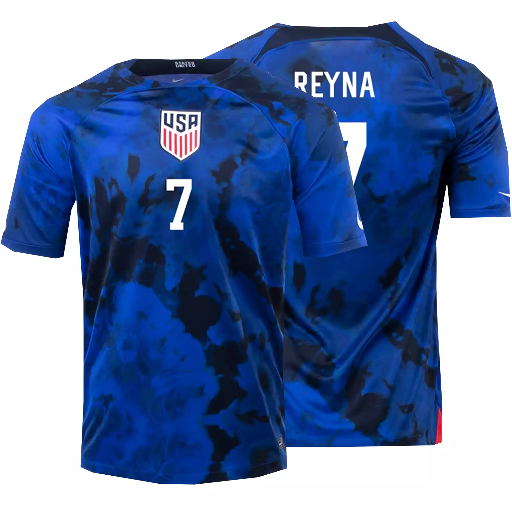 Nike Men's USA 2022/23 Dri-FIT ADV Away Jersey w/ Reyna #7 Printing