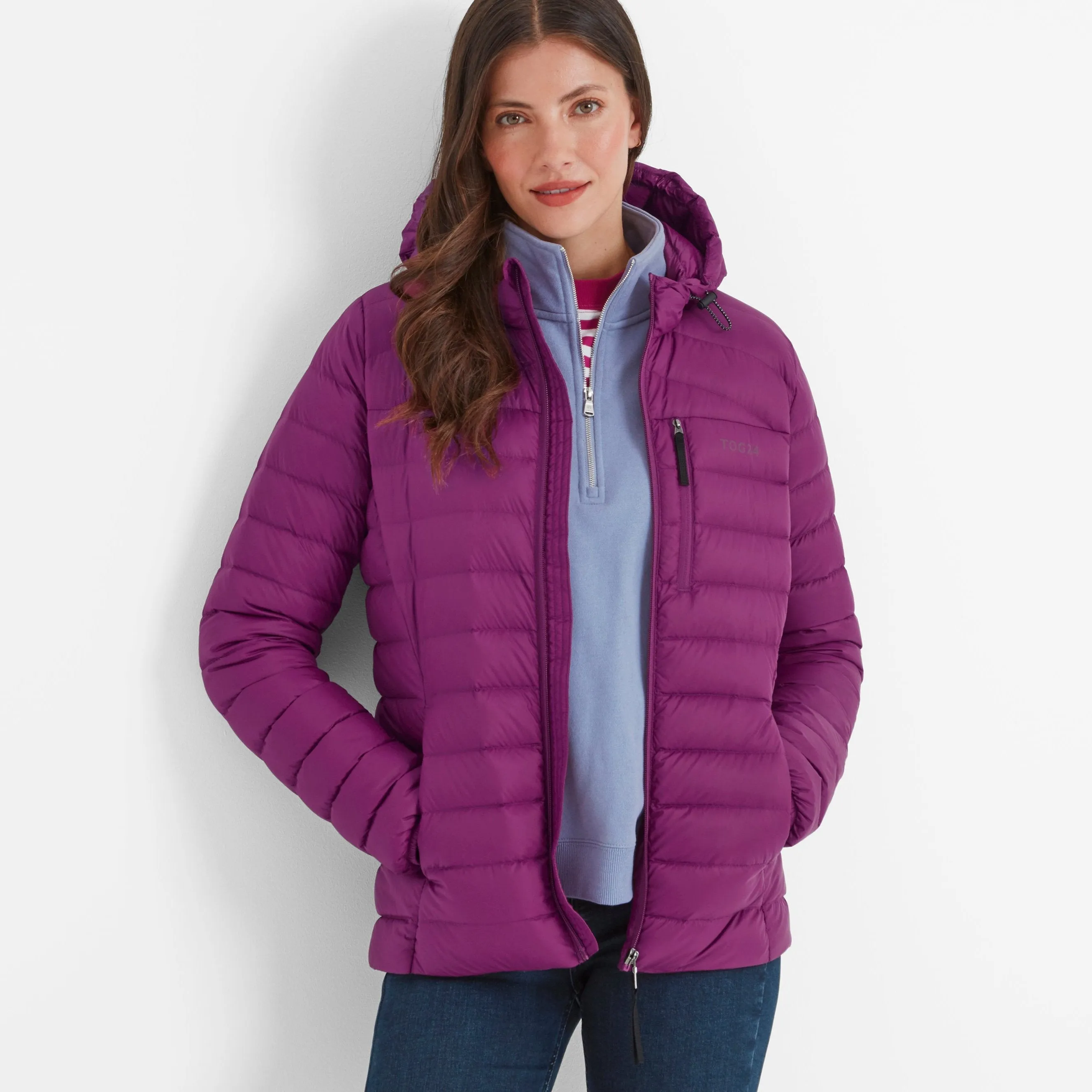 North RDS Womens Hooded Jacket - Purple Berry