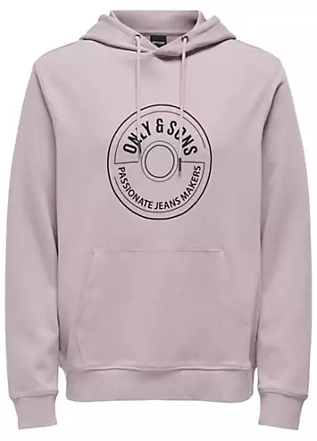 Only & Sons Logo Print Hoodie | Grattan