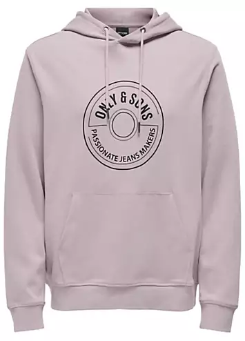 Only & Sons Logo Print Hoodie | Grattan