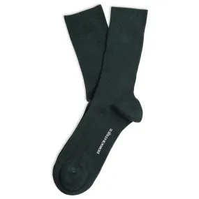 Originals Fine Rib Socks 6-pack Forest Green