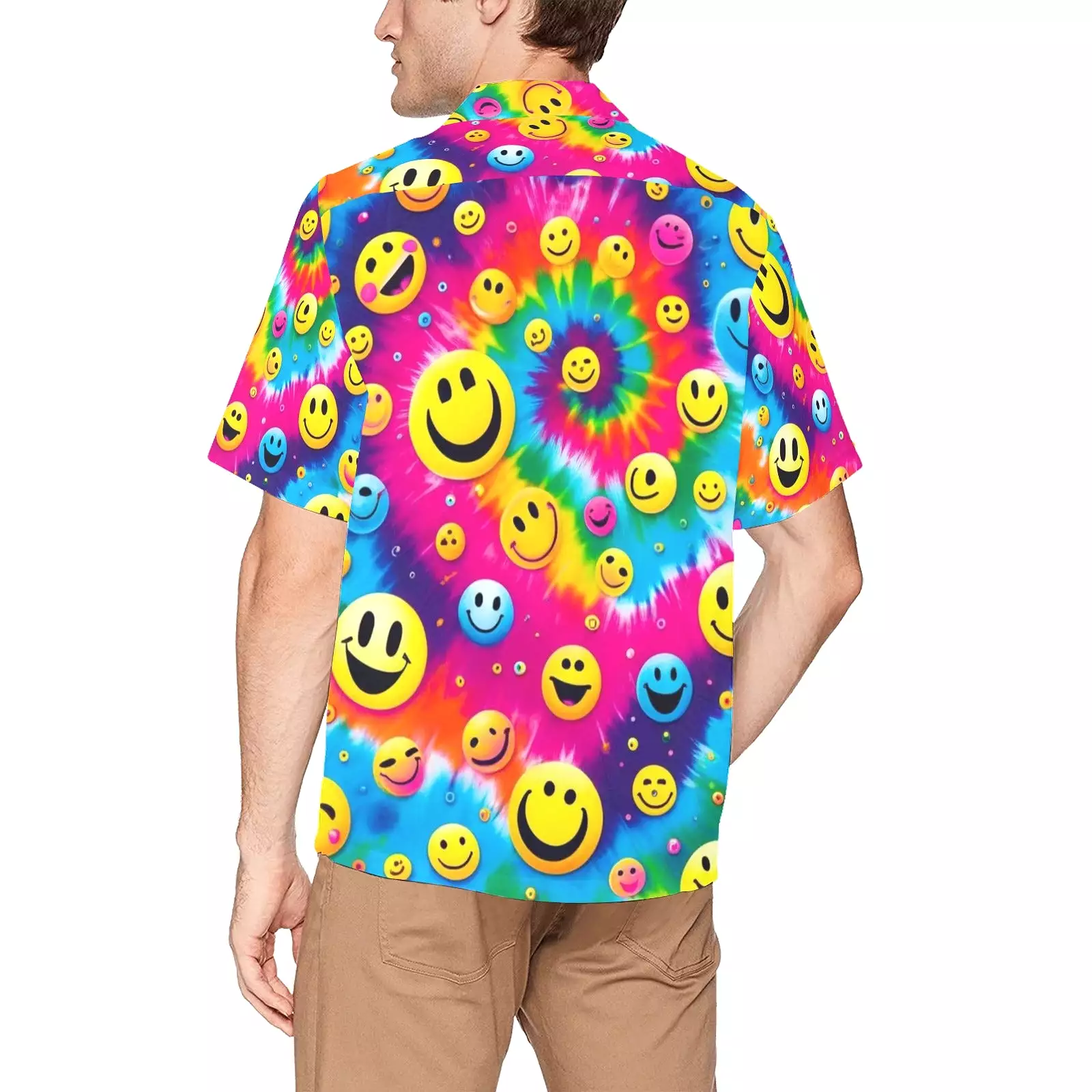 PLUR Smiles Men's Rave Hawaiian Shirt