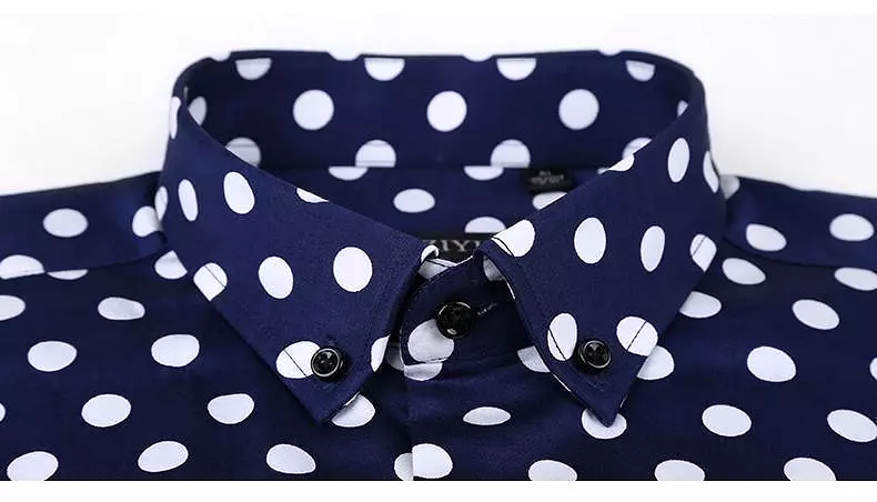 Polka Dot Dress Shirt For Men