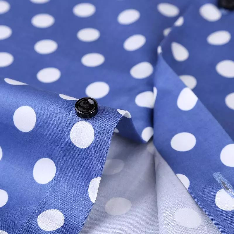 Polka Dot Dress Shirt For Men