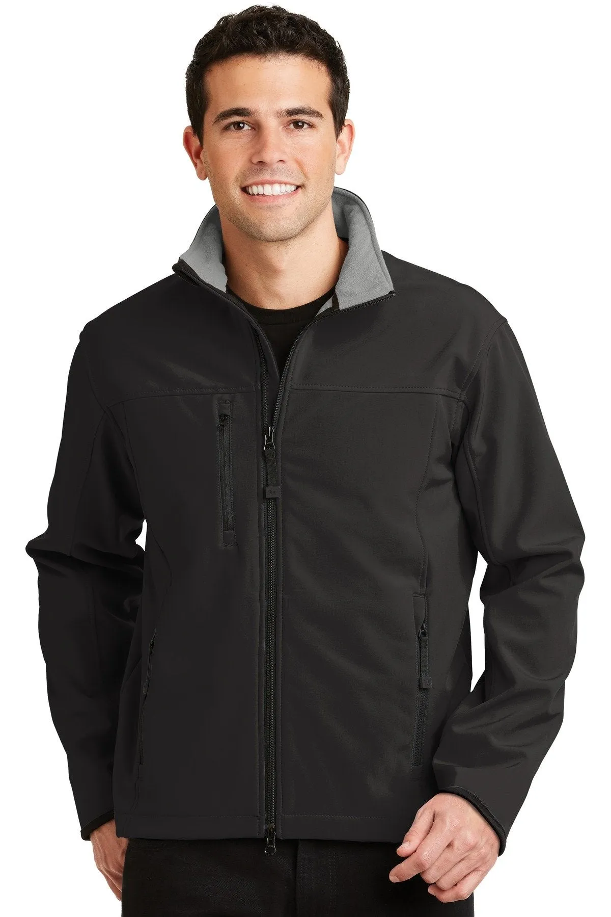 Port Authority Glacier Soft Shell Jacket J790 Black/Chrome