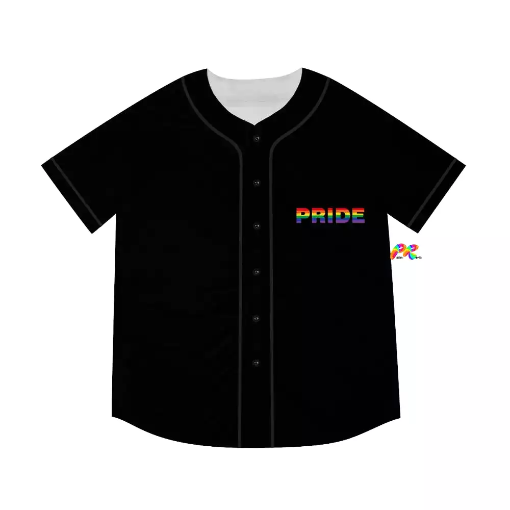 Pride Men's Black Festival Baseball Jersey