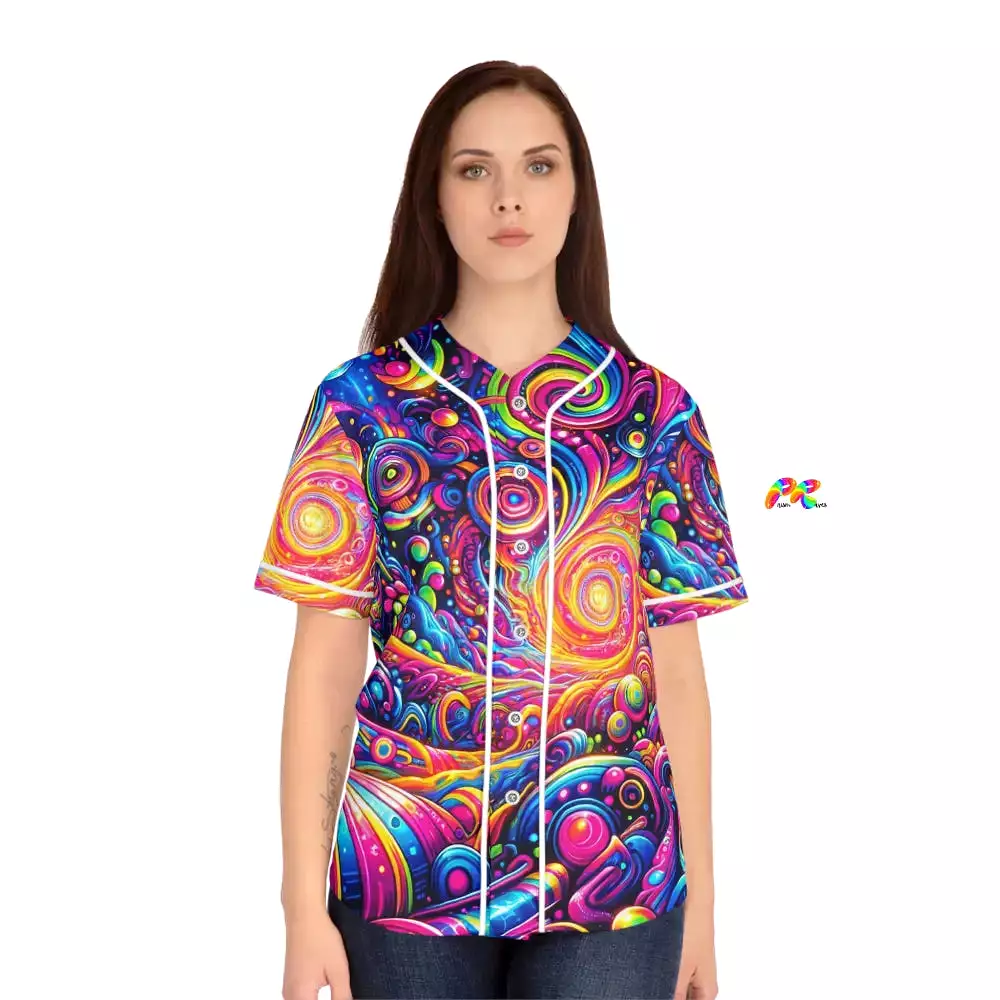 Pride Nebula Women's Baseball Jersey