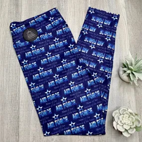 Protect & Serve - Air Force Print Leggings