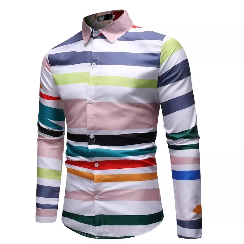 Puttonen Striped Casual Shirt For Men