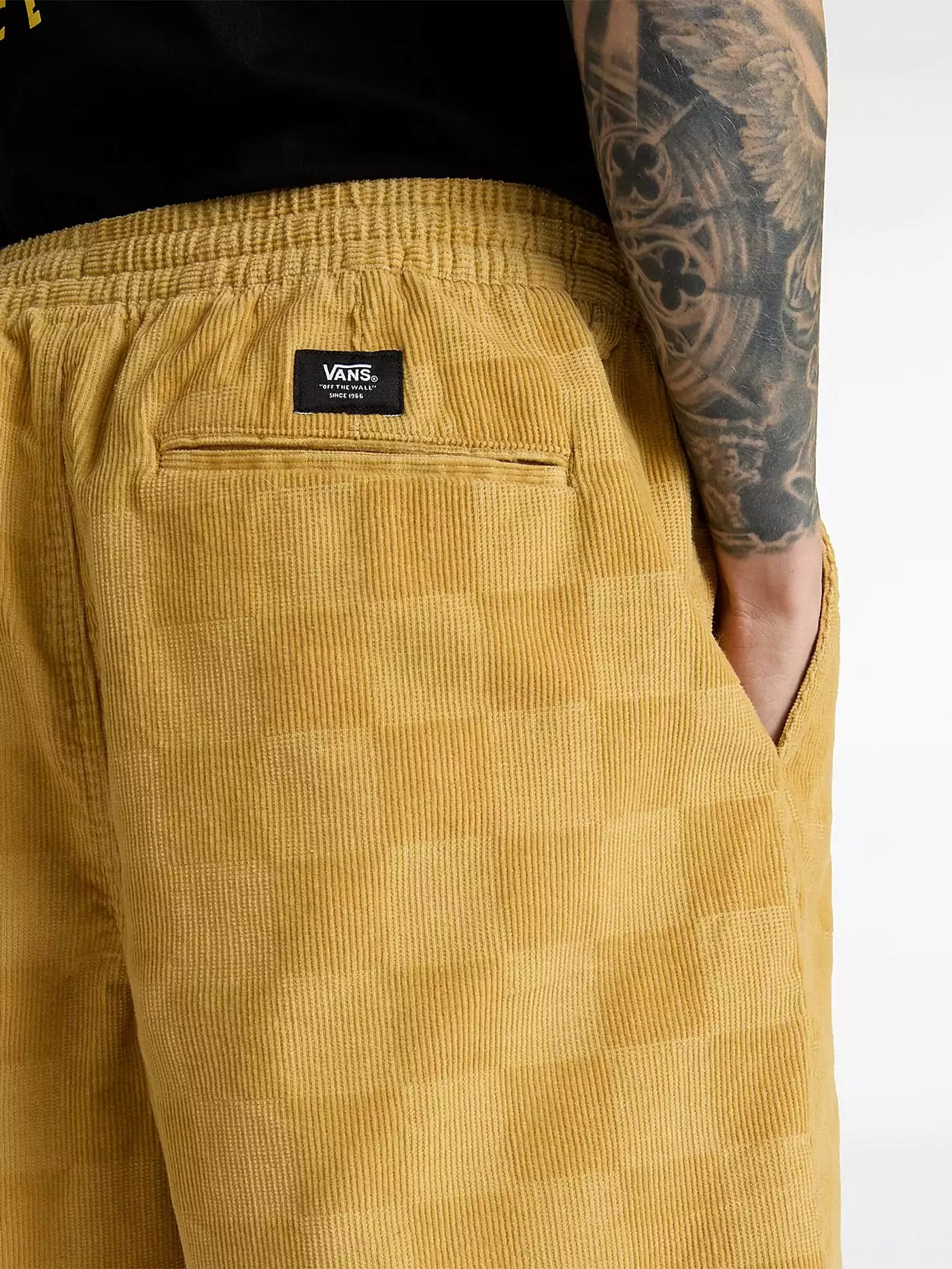 Range Checkerboard Cord Loose Shorts