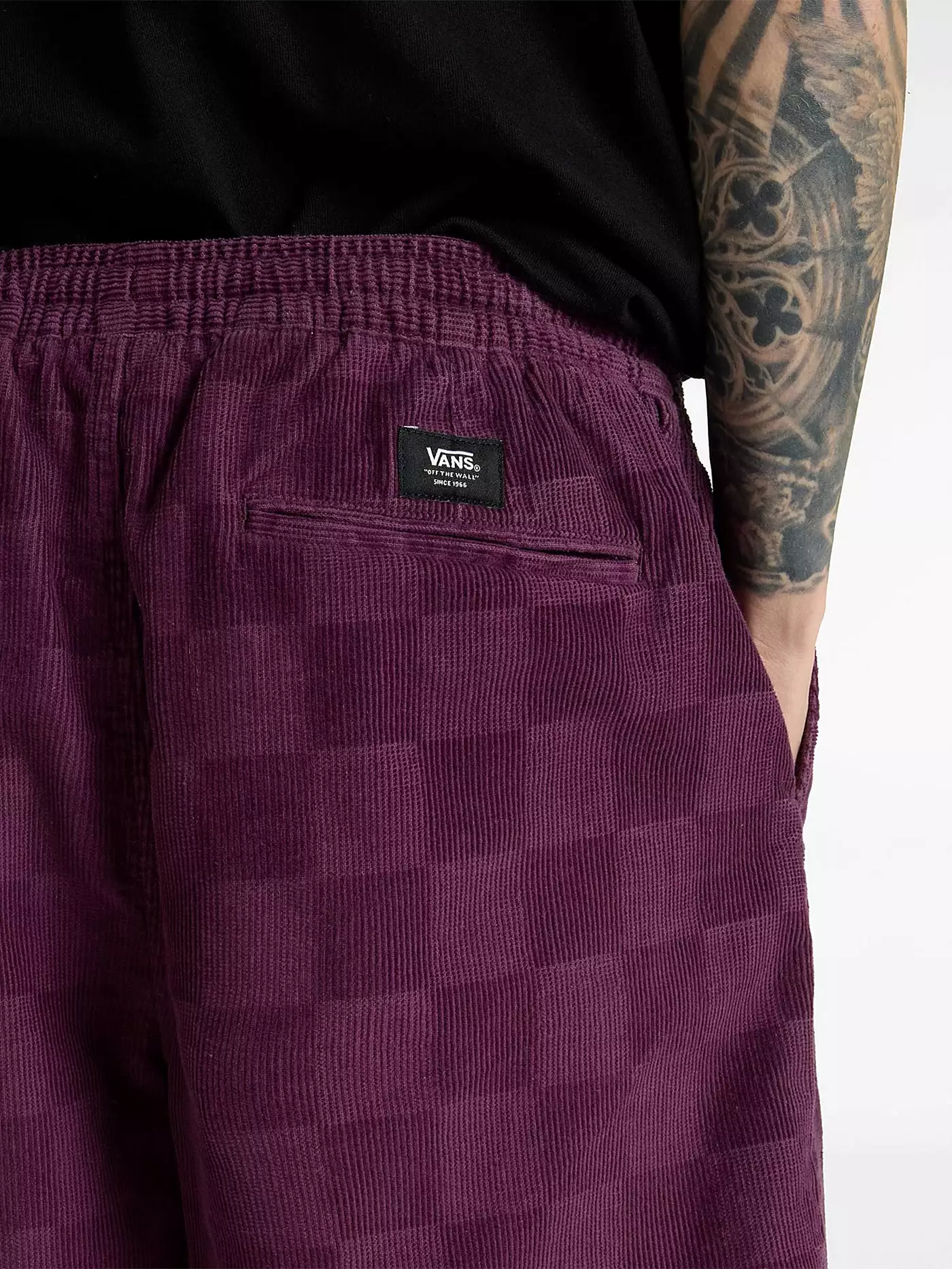 Range Checkerboard Cord Loose Shorts