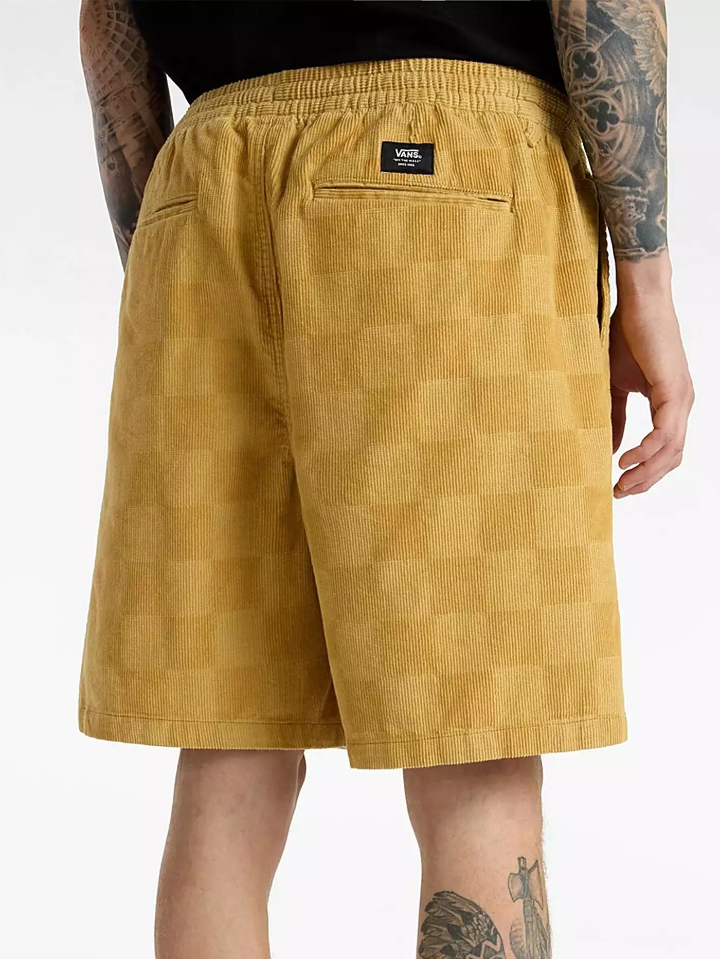 Range Checkerboard Cord Loose Shorts