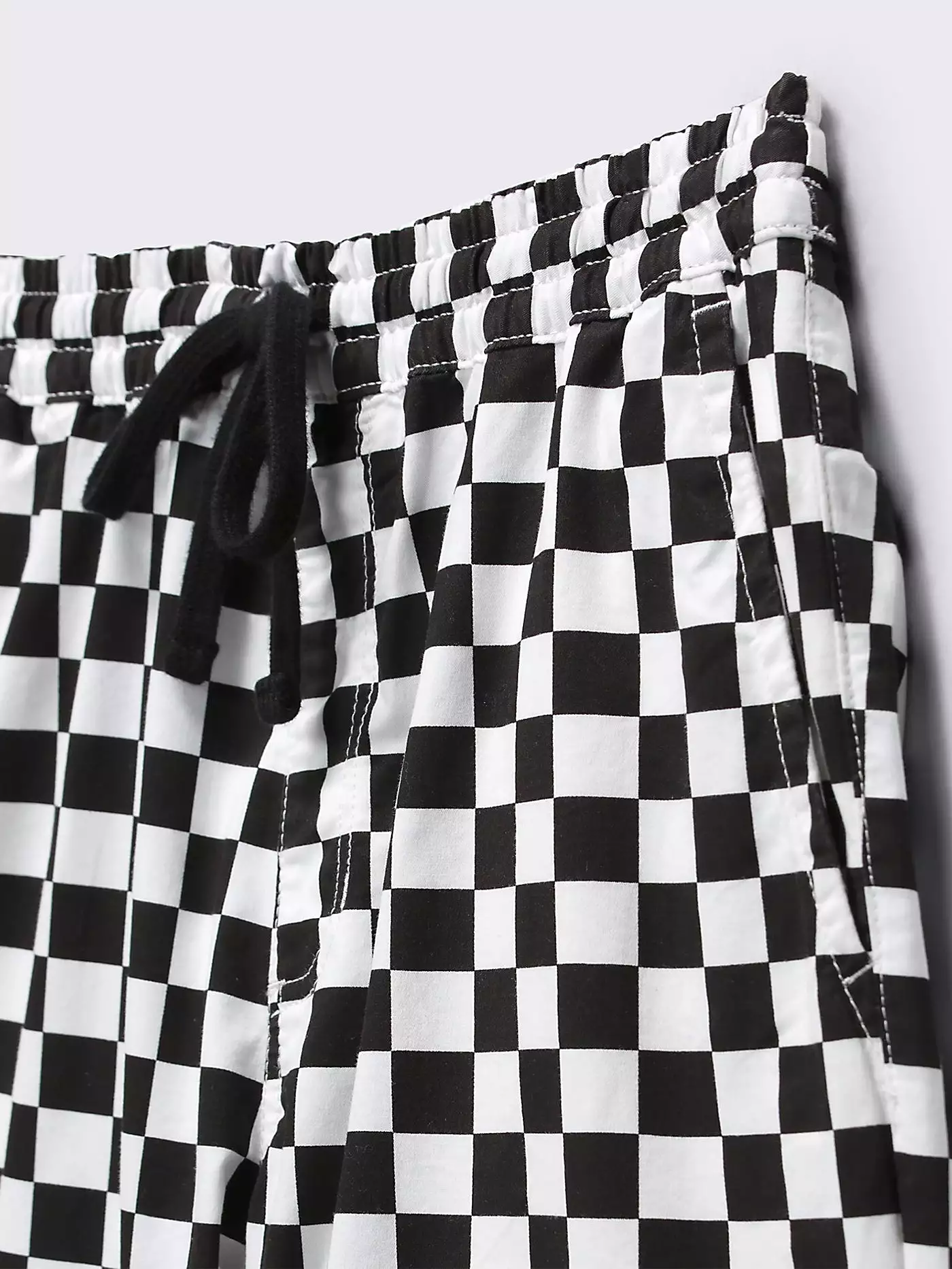 Range Relaxed Elastic Checkerboard Shorts