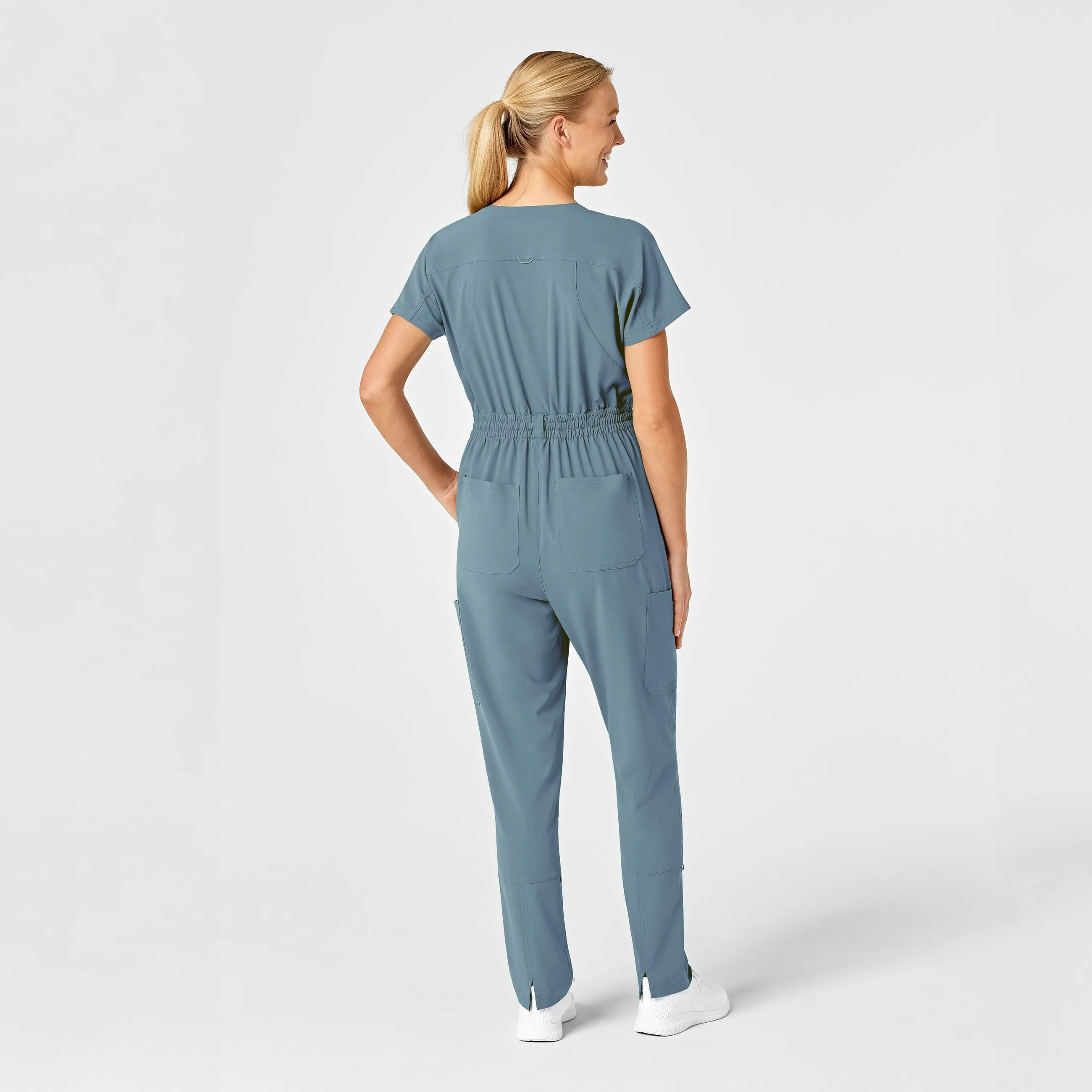 RENEW Women's Zip Front Jumpsuit - Elemental Blue