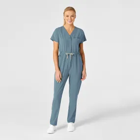 RENEW Women's Zip Front Jumpsuit - Elemental Blue