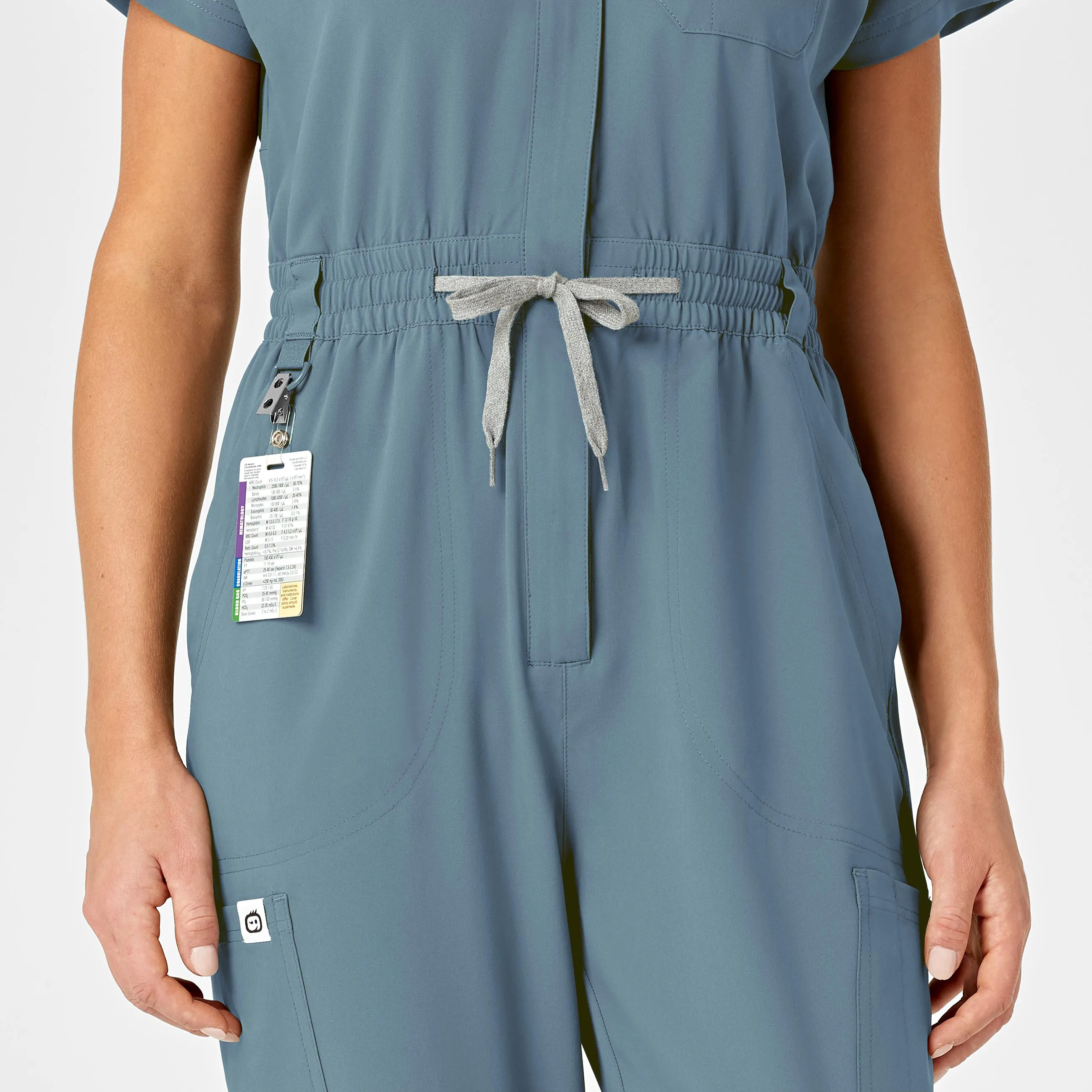 RENEW Women's Zip Front Jumpsuit - Elemental Blue