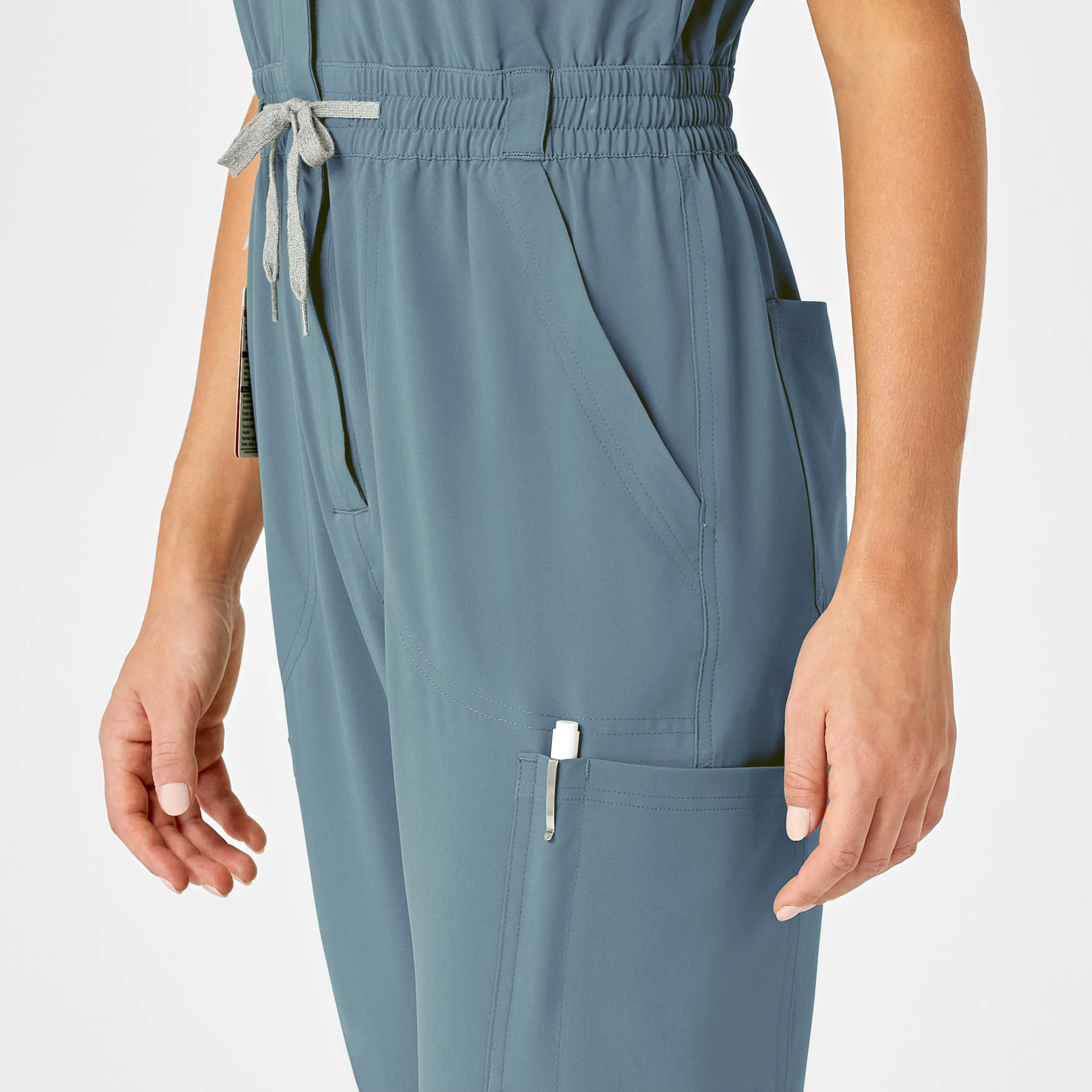 RENEW Women's Zip Front Jumpsuit - Elemental Blue