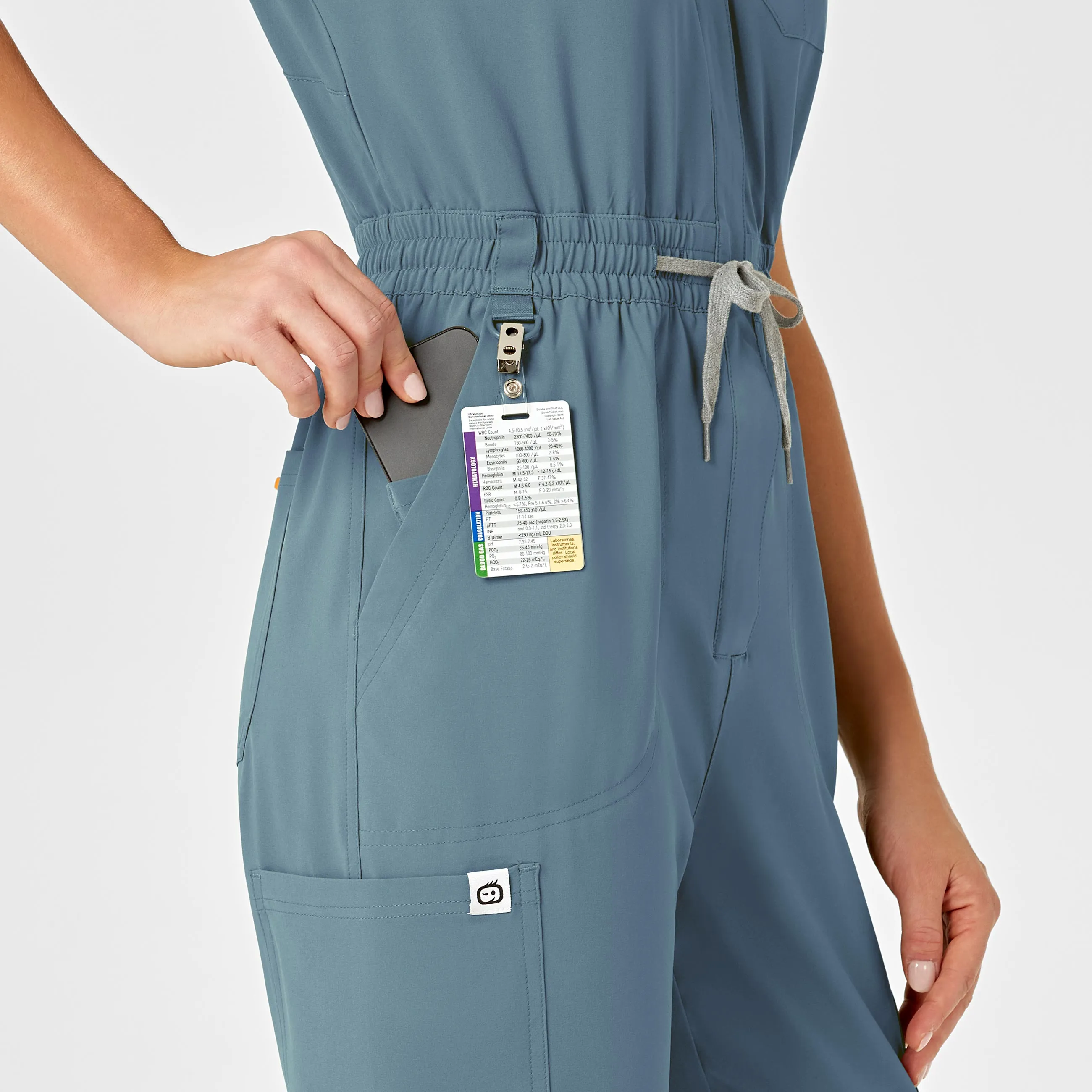 RENEW Women's Zip Front Jumpsuit - Elemental Blue