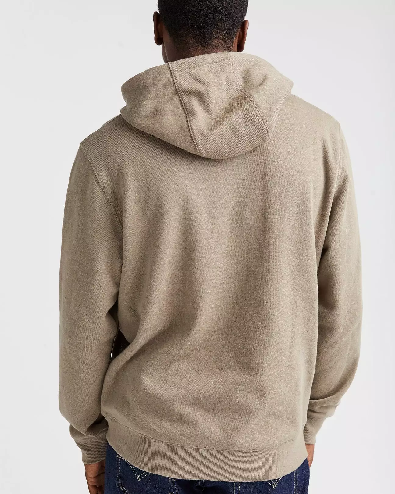 RicherPoorer Men's Recycled Fleece Hoodie - Warm Grey