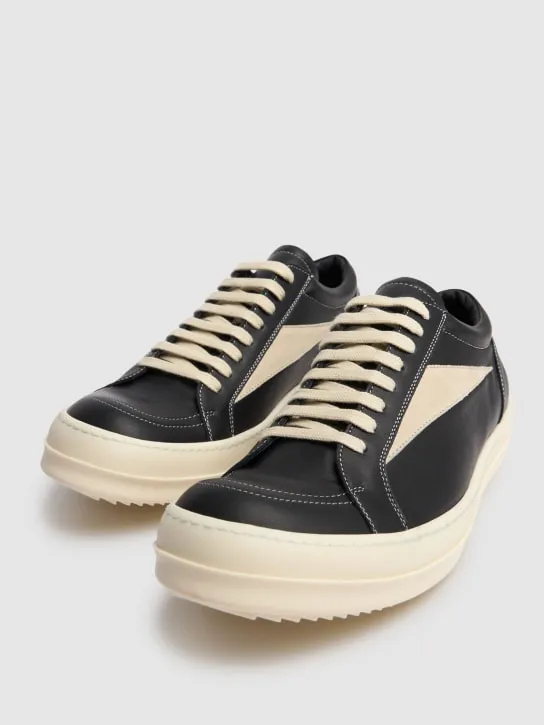 Rick Owens   Bumper vintage leather sneakers 