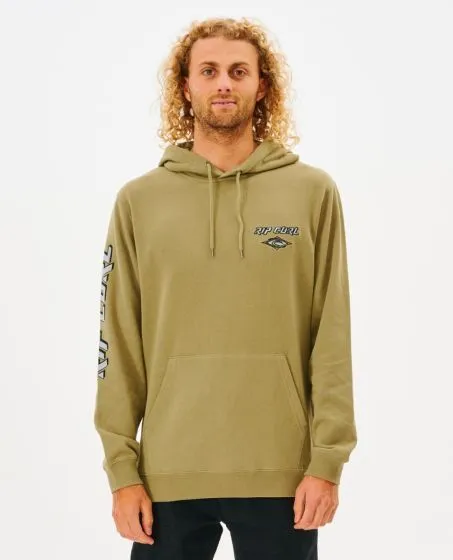 Rip Curl Fade Out Mens Fleece Hoodie - Washed Moss