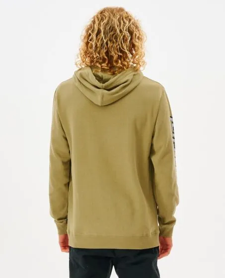 Rip Curl Fade Out Mens Fleece Hoodie - Washed Moss